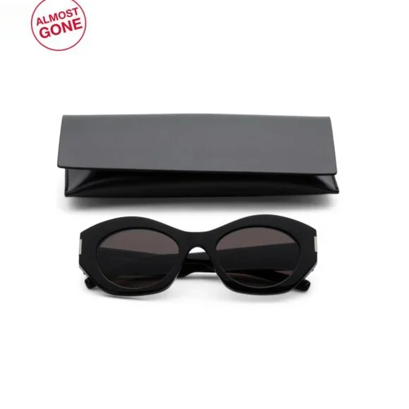 Saint Laurent | Accessories | Saint Laurent Black 52mm Round  display picture 2